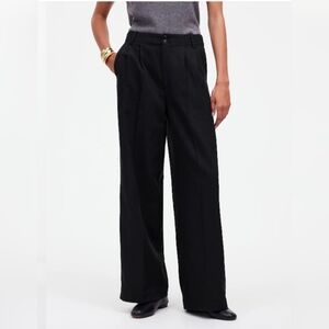 Madewell The Harlow Wide-Leg Pant in Drapey Twill